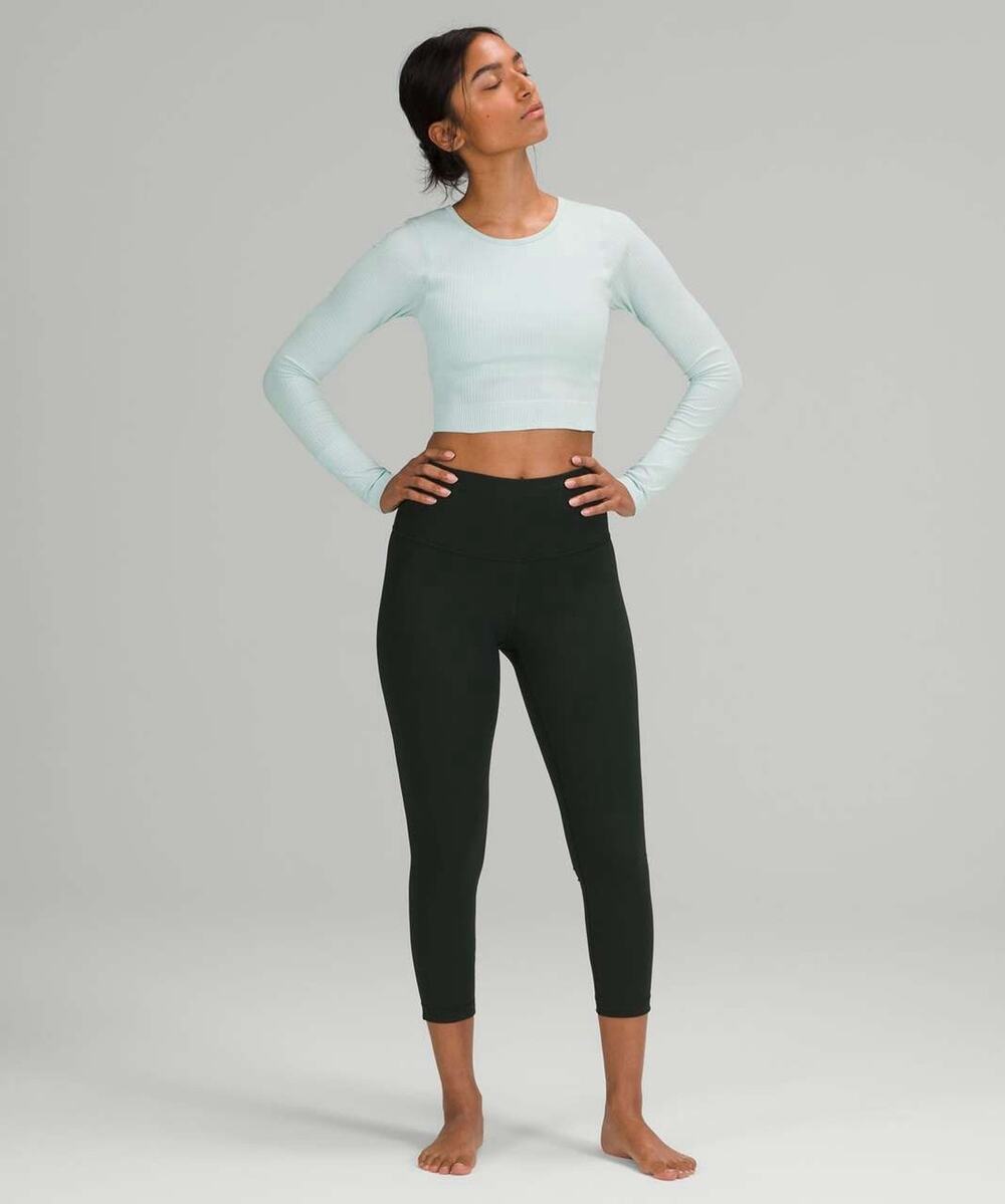 Lululemon Women’s Ebb to Street Long Sleeve Delicate Mint Top Shirt Sz 6